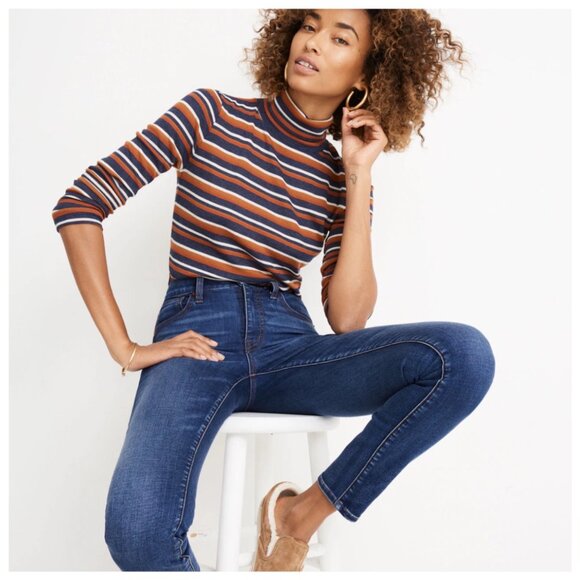 Madewell 10" High-Rise Skinny Jeans in Tarren Wash, 27 T - Picture 1 of 9